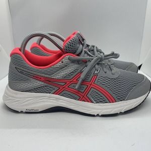 VGC! ASICS Gel-Contend 6 Womens Size 7.5 Running Shoes Gray Pink